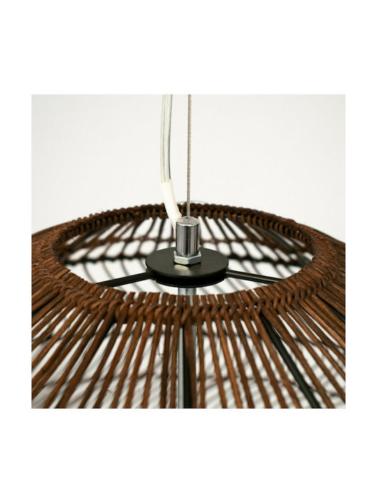 GloboStar Malibu Brown Boho Bell Pendant Ceiling Light with E27 Socket 97x100x86cm