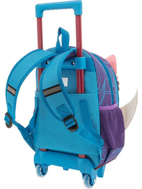 Polo Νew Animal Junior Kindergarten School Trolley Bag Multicolour L26xW15xH33cm Αλεπού