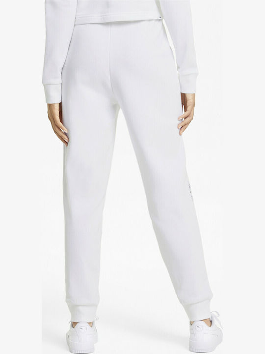PUMA Rebel Women's Sweatpants White