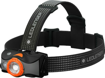 LedLenser Rechargeable Headlamp LED Waterproof IP54 MH7 Black/Orange