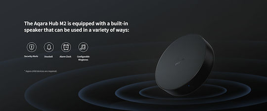 Aqara M2 Inteligent Gateway Wi-Fi / Bluetooth / Zigbee / IR Compatibil cu Google Home, Apple HomeKit & Alexa