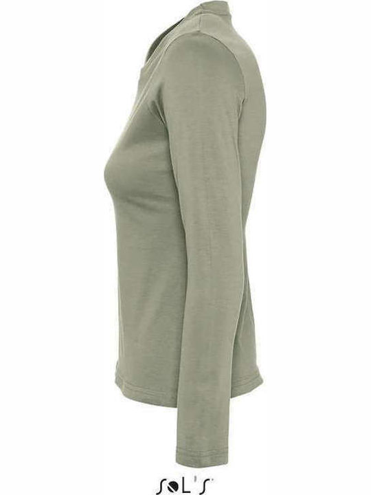 Sol's Majestic Women's Long Sleeve Promotional Blouse Grey Melange