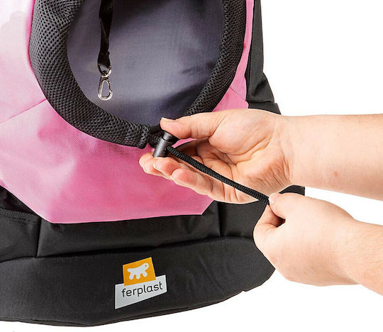 Ferplast Kangoo Dog/Cat Carrying Pink Backpack for 8kg Pets L41.5xW20xH43cm