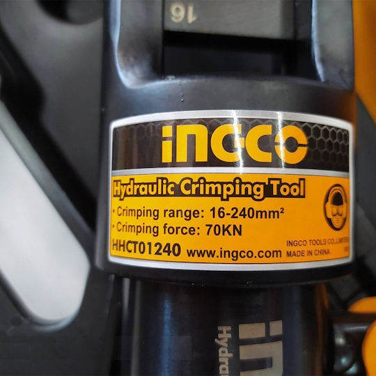 Ingco Hydraulic Crimping Pliers Cross-Section Range 16 - 240mm² Hydraulic Length 480mm