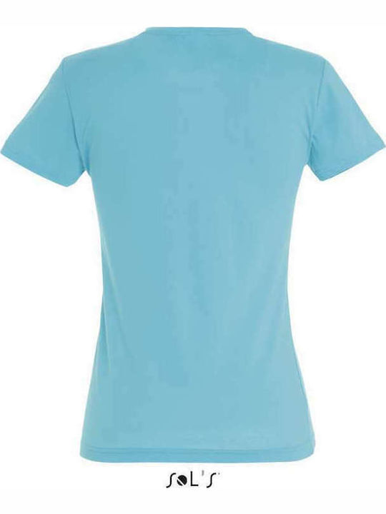 Sol's Miss Women's Short Sleeve Promotional T-Shirt Atoll Blue