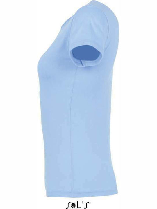 Sol's Γυναικείο Διαφημιστικό T-shirt Κοντομάνικο Sky Blue