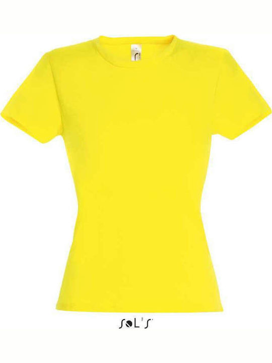 Sol's Miss Women's Short Sleeve Promotional T-Shirt Lemon