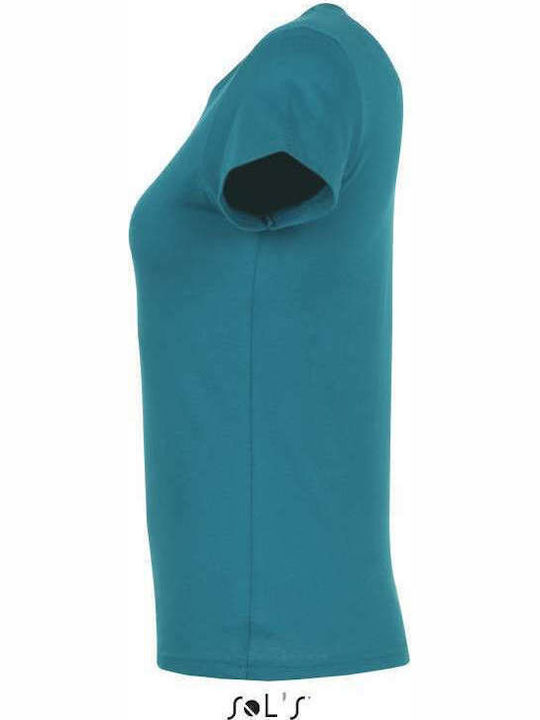 Sol's Women's Short Sleeve Promotional T-Shirt Duck Blue