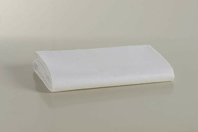 Mc Decor Hotel Sheet White Single 160x270cm Cotton & Polyester 1pcs