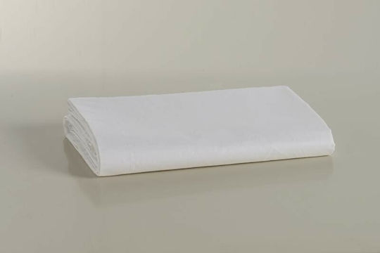 Mc Decor Hotelbettlaken Weiß Einzel 160x270cm 100% Baumwolle 1Stück