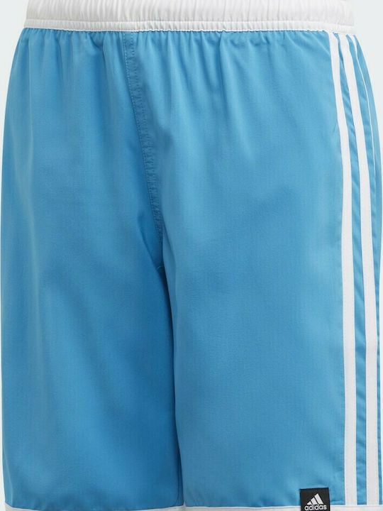 adidas 3-Stripes Kids Swimwear Swim Shorts Light Blue
