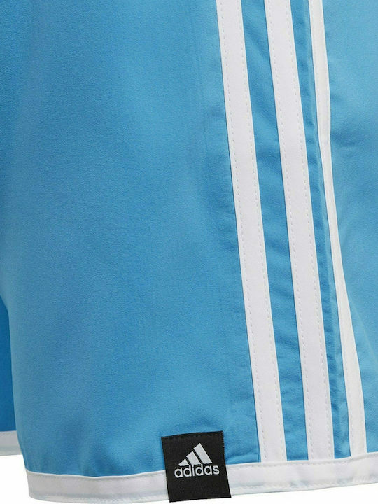 adidas 3-Stripes Kids Swimwear Swim Shorts Light Blue