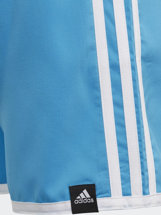 adidas 3-Stripes Kids Swimwear Swim Shorts Light Blue