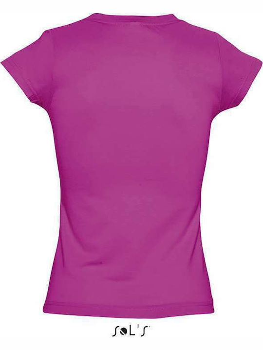 Sol's Moon Women's Short Sleeve Promotional T-Shirt Fuchsia 11388-140