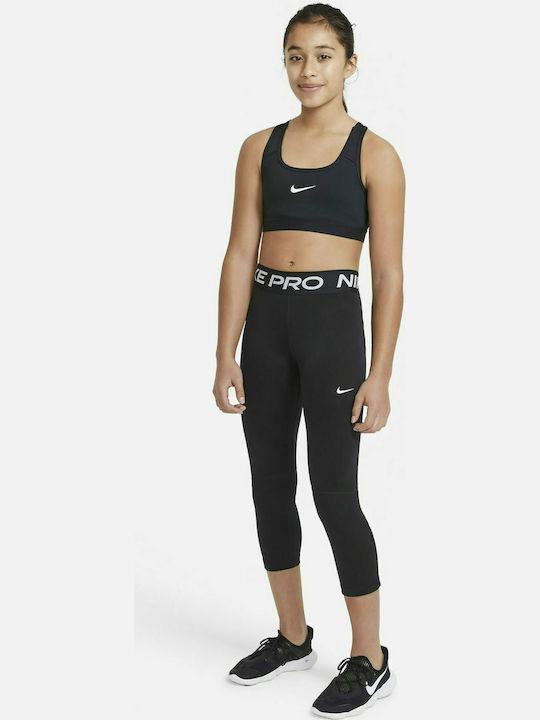 Παιδικό Κολάν Αθλητικό Κάπρι Dri-Fit Μαύρο Pro