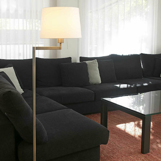 Faro Barcelona Artis Stehleuchte H150xB30cm. mit Fassung für Lampe E27 Weiß