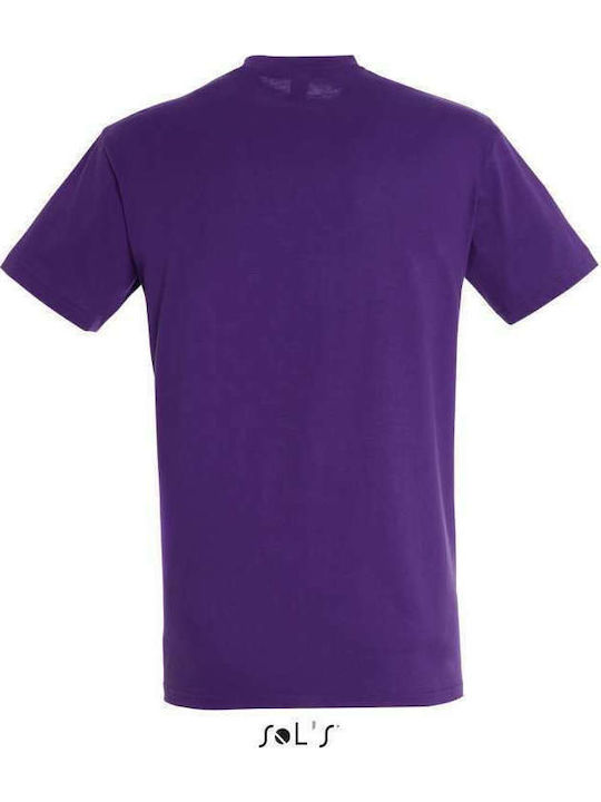 Sol's Regent Ανδρικό Διαφημιστικό T-shirt Κοντομάνικο Dark Purple