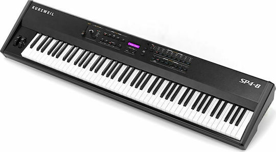 Kurzweil Electric Stage Piano SP4-8 with 88 Weighted Keys and Connection with Headphones Black