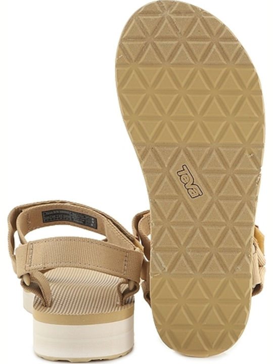 Midform Universal Women's Flat Sandals Anatomic Sporty in Beige Color