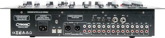 Citronic CDM10:4 MK5 171.135UK Analoger Mischpult 4 Kanäle / 2 XLR-Eingänge