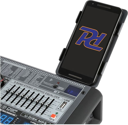 Power Dynamics PDM-S1204 172.624 Analoge Konsole 12 Kanäle mit Phantom Power & 6 XLR-Eingänge & Bluetooth