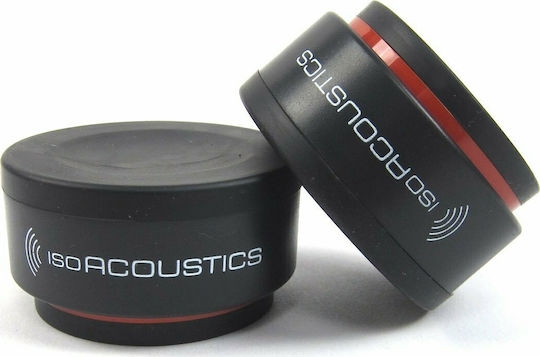IsoAcoustics ISO-Puck Mini Shock Absorbing Mats 44mm Set of 8 Pieces Black