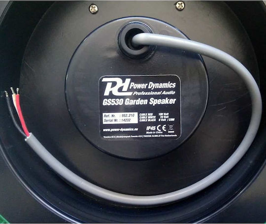 Power Dynamics GS530 Ηχείο 30W Εξωτερικού Χώρου (Τεμάχιο) 22x23x22εκ. Πράσινο