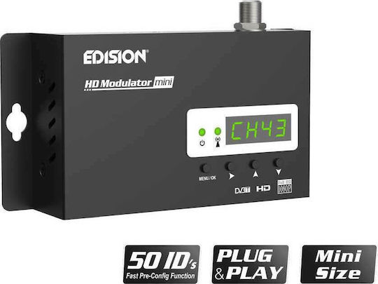 Edision HDMI Mini Modulator Satellite DVB-T VHF/UHF 07-06-0010