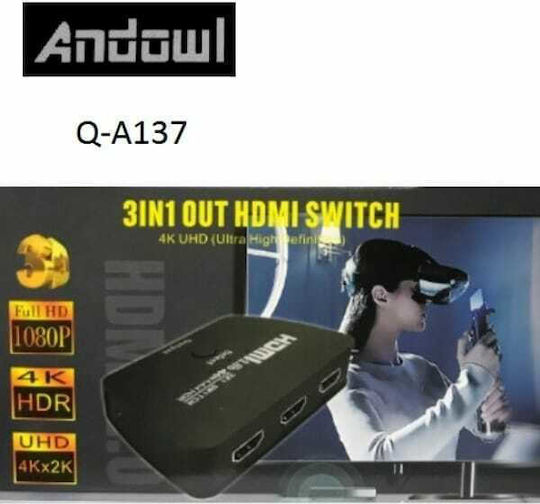 Andowl Q-A137 HDMI Switch Q-A137