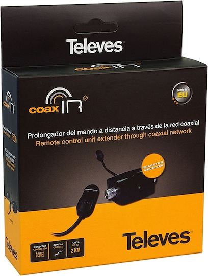 Televes 7606 Επέκταση Δεκτή IR μέσω Coax Ασύρματος Αναμεταδότης 12-28-0002