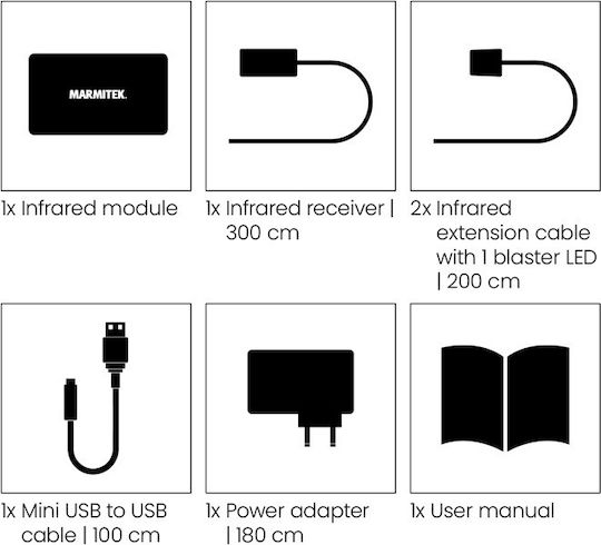 Marmitek Invisible Control 6 XTRA Infrared Extender Ασύρματος Αναμεταδότης