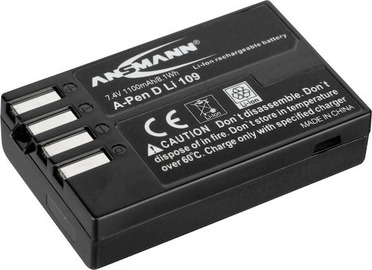 Ansmann Батерия за фотоапарат A-Pen D-Li 109 1400-0020 Литиево-йонни (Li-Ion) 1100mAh Съвместима с Pentax