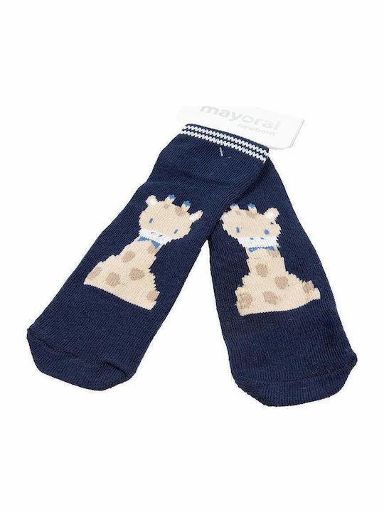 Mayoral Boys Knee-High Non-Slip Socks Blue