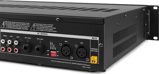 Power Dynamics PRM360 Προενισχυτής Εγκαταστάσεων 6.0 Καναλιών 360W/8Ω με 4 Ζώνες 360W/100V και Συνδέσεις USB/Bluetooth 952.156