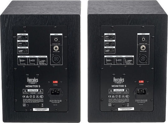Hercules Monitor 5 Ηχεία Studio Monitor 5" 160W (Ζεύγος) Μαύρα