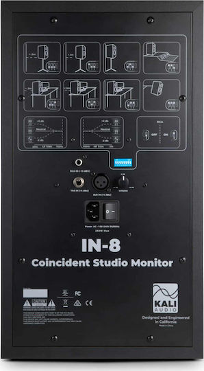 Kali Audio IN-8 Ηχείo Studio Monitor 8" 140W (Τεμάχιο) Μαύρο