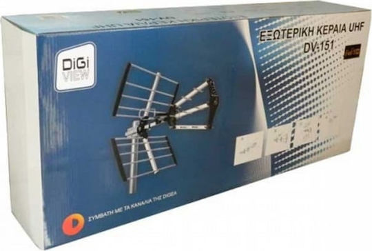 Digi DV-151 Externă Antena TV (nu Necesită Alimentare) Neagră