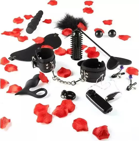 ToyJoy Just For You Amazing Pleasure Sex Toy Kit BDSM Kit in Schwarz Farbe 10Stück