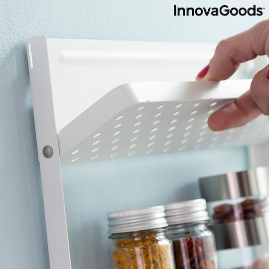 InnovaGoods Magorac Държач за Хартиени Кърпички Стенен Металик Бяла 27x2x7.5cm V0103239