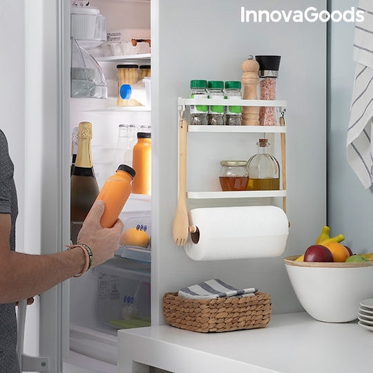 InnovaGoods Magorac Държач за Хартиени Кърпички Стенен Металик Бяла 27x2x7.5cm V0103239