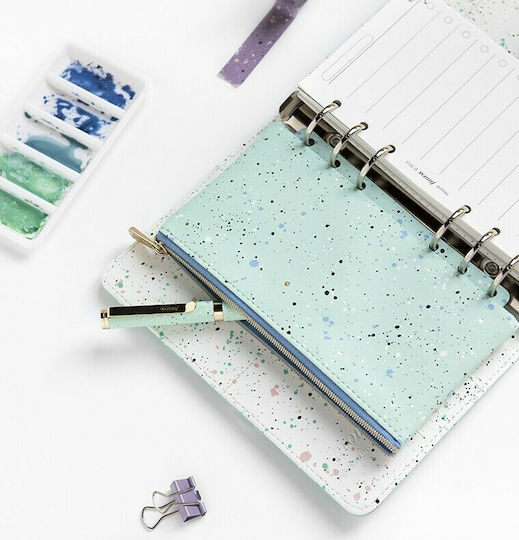 Filofax Φάκελος με Φερμουάρ για Χαρτί A5 Πράσινος
