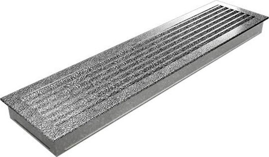 Kratki Fresh 70CS Ορθογώνια Περσίδα Τζακιού 70x17cm Ασημί