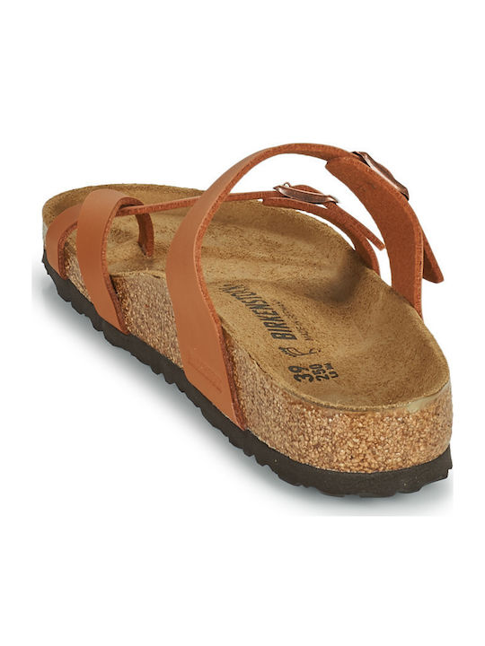 Mayari Birko-Flor Women's Flat Sandals Anatomic Ginger Brown Regular Fit