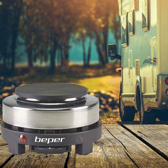 Beper Επιτραπέζια Εστία Εμαγιέ Μονή Inox