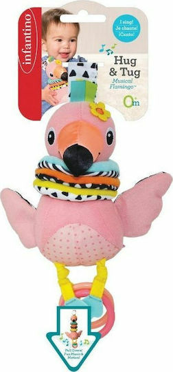 Infantino Pendant Toy for Car with Music Hug & Tag Musical Flamingo B-930-216246-00