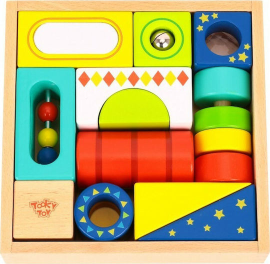 Tooky Toys Τουβλάκια Δραστηριοτήτων για 1+ Έτους 13τμχ