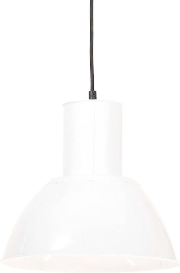 vidaXL Pendant Light White Bell with Socket E27 28.5x28cm