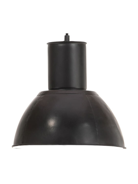 vidaXL Pendant Light Single-Light Bell for Socket E27 Black