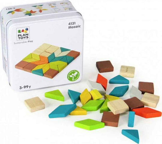 Plan Toys Blocks Mosaic Wooden for 3 - 99 Years 26pcs