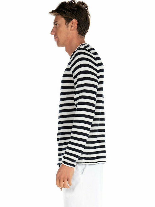 Jack & Jones Men's Long Sleeve Sweater Black / White